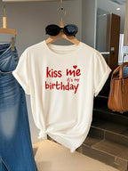 Women's Comfy Stretchy Tee – “I Love Music” Soft Crew Neck Shirt