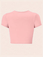 "Habibi" Y2K Baby Tee - Red Graphic Print