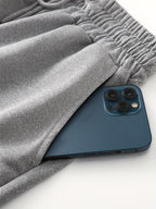 "Love" Heartbeat Graphic Joggers - Black Drawstring Pants