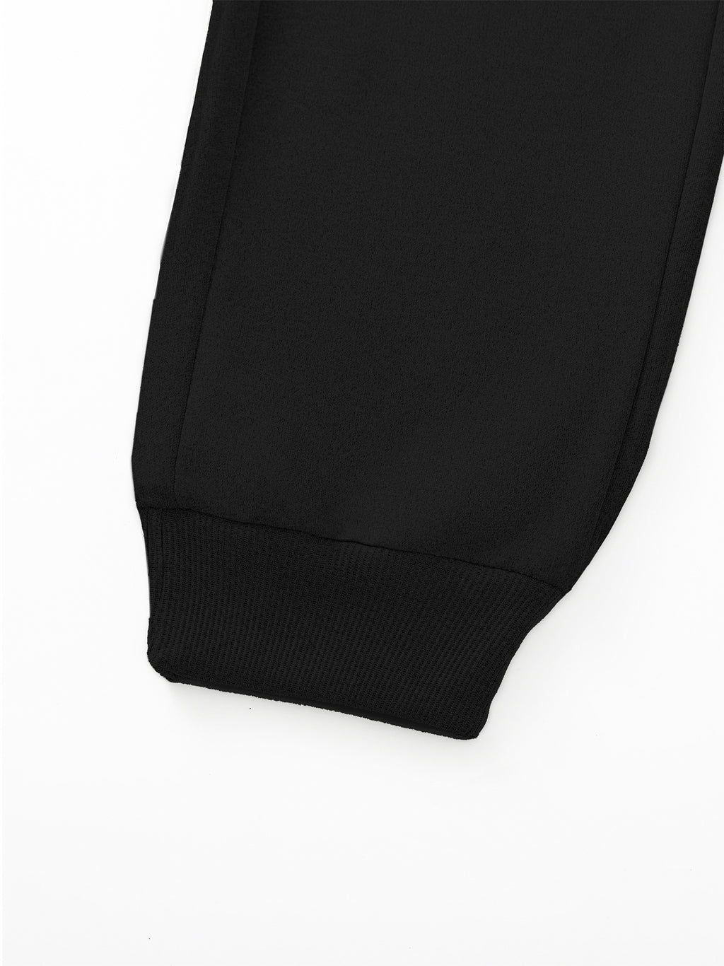 "Love" Heartbeat Graphic Joggers - Black Drawstring Pants