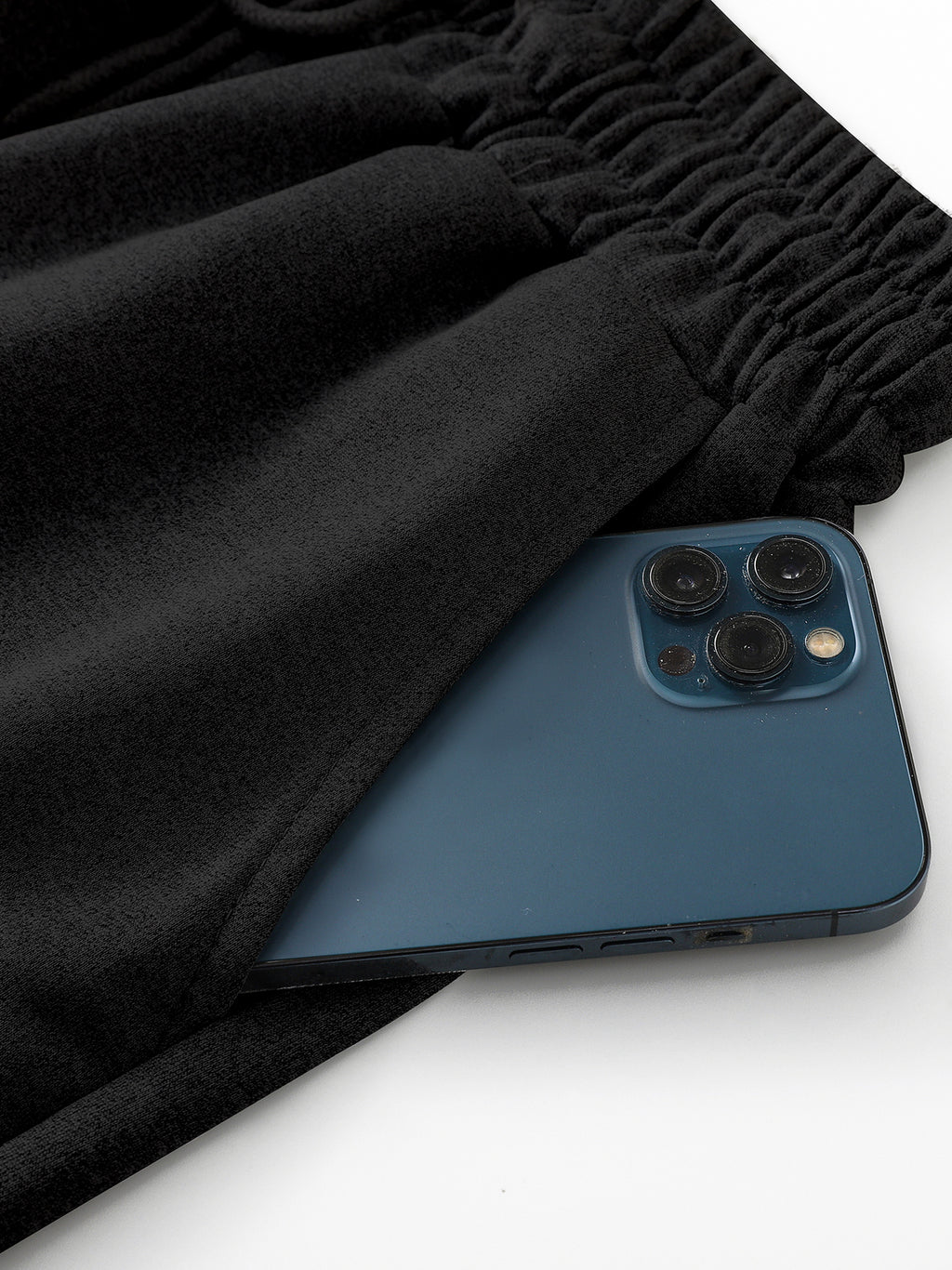 "Love" Heartbeat Graphic Joggers - Black Drawstring Pants