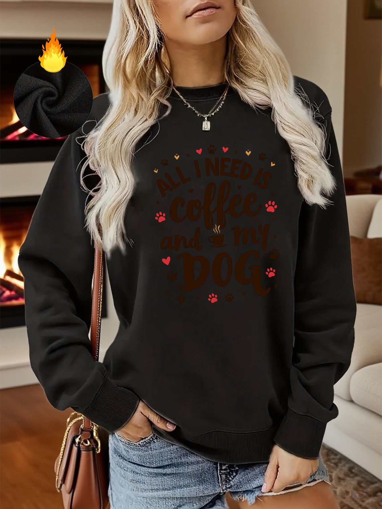 "All I Need Is Coffee & My Dog" Crewneck Sweatshirt