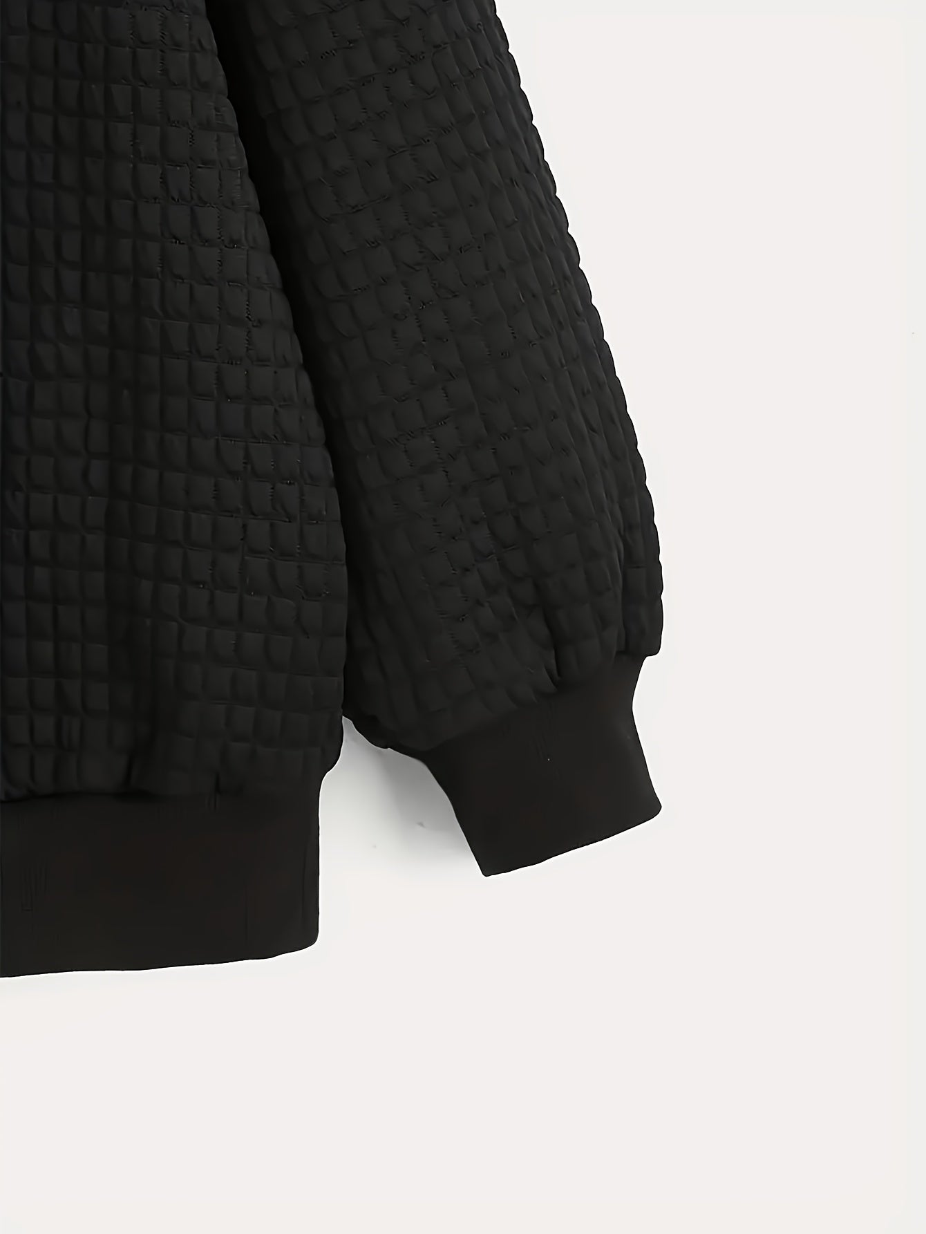 Camping Adventure Waffle Knit Sweatshirt - Tent & Campfire Print