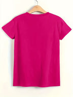 Women's Comfy Stretchy Tee – “I Love Music” Soft Crew Neck Shirt