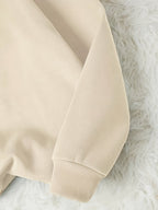 Oversized Plush Lounge Set - Warm Sweatshirt & Drawstring Pants