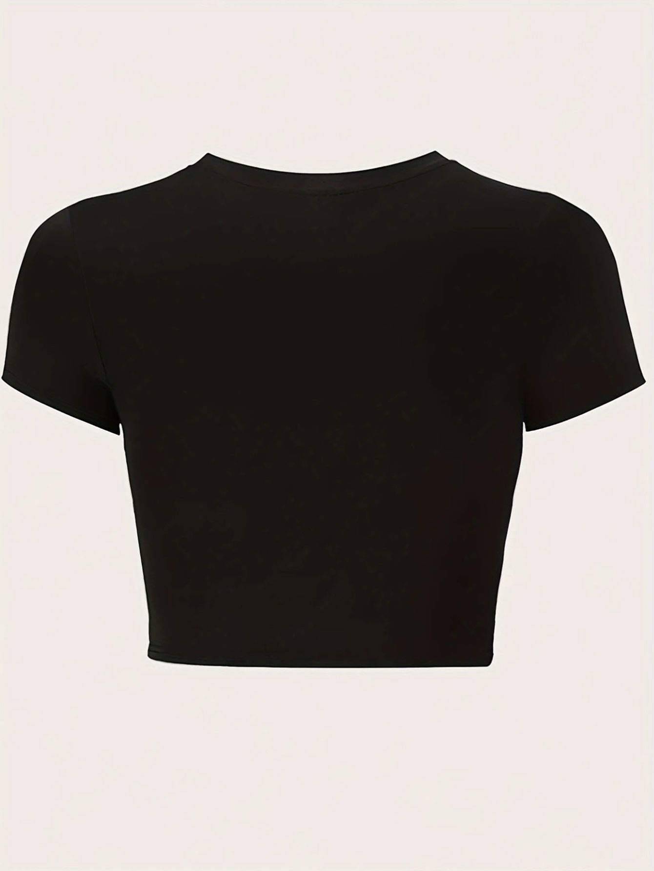 Women’s “KISS ME IT’s MY BIRTHDAY” Y2K Graphic Crop Top – Black Slim Fit Tee with Heart Design