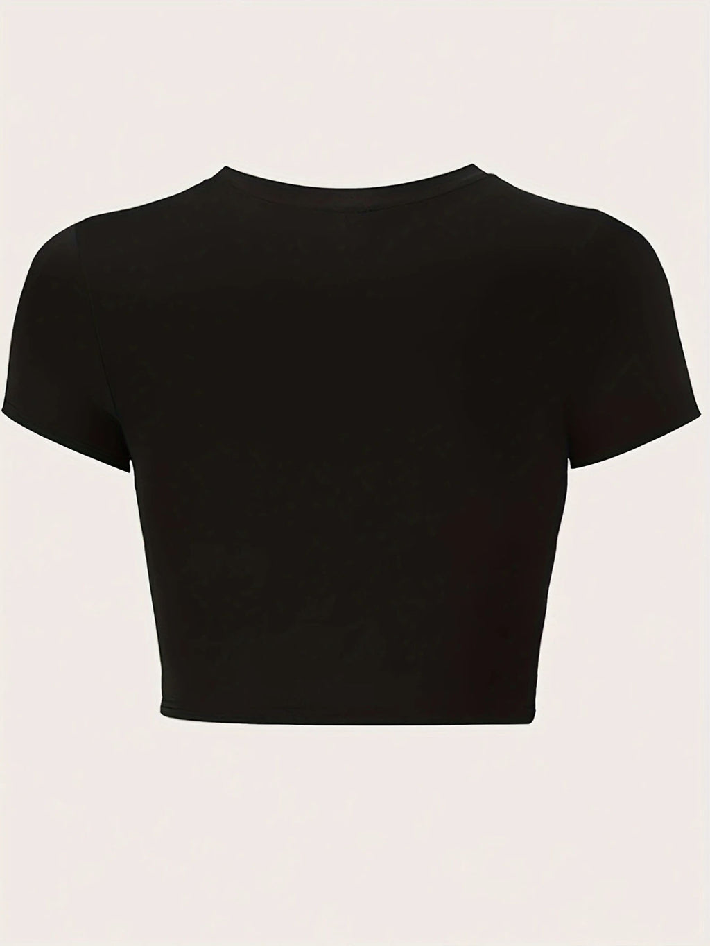 "Ew, People" Y2K Baby Tee - Striped Black Cat Graphic