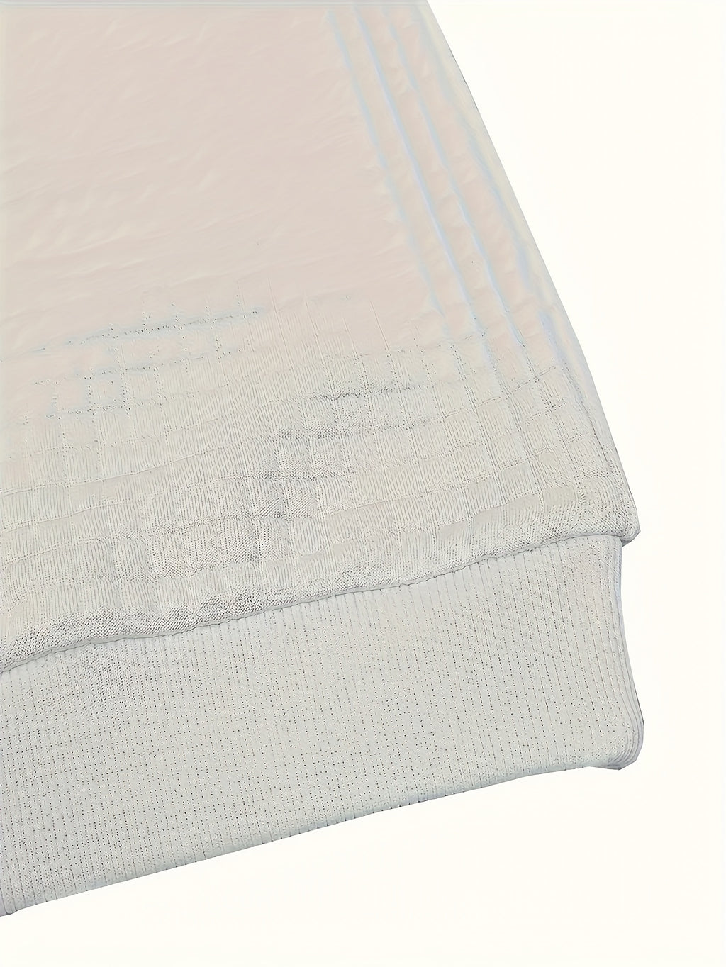 Camping Adventure Waffle Knit Sweatshirt - Tent & Campfire Print