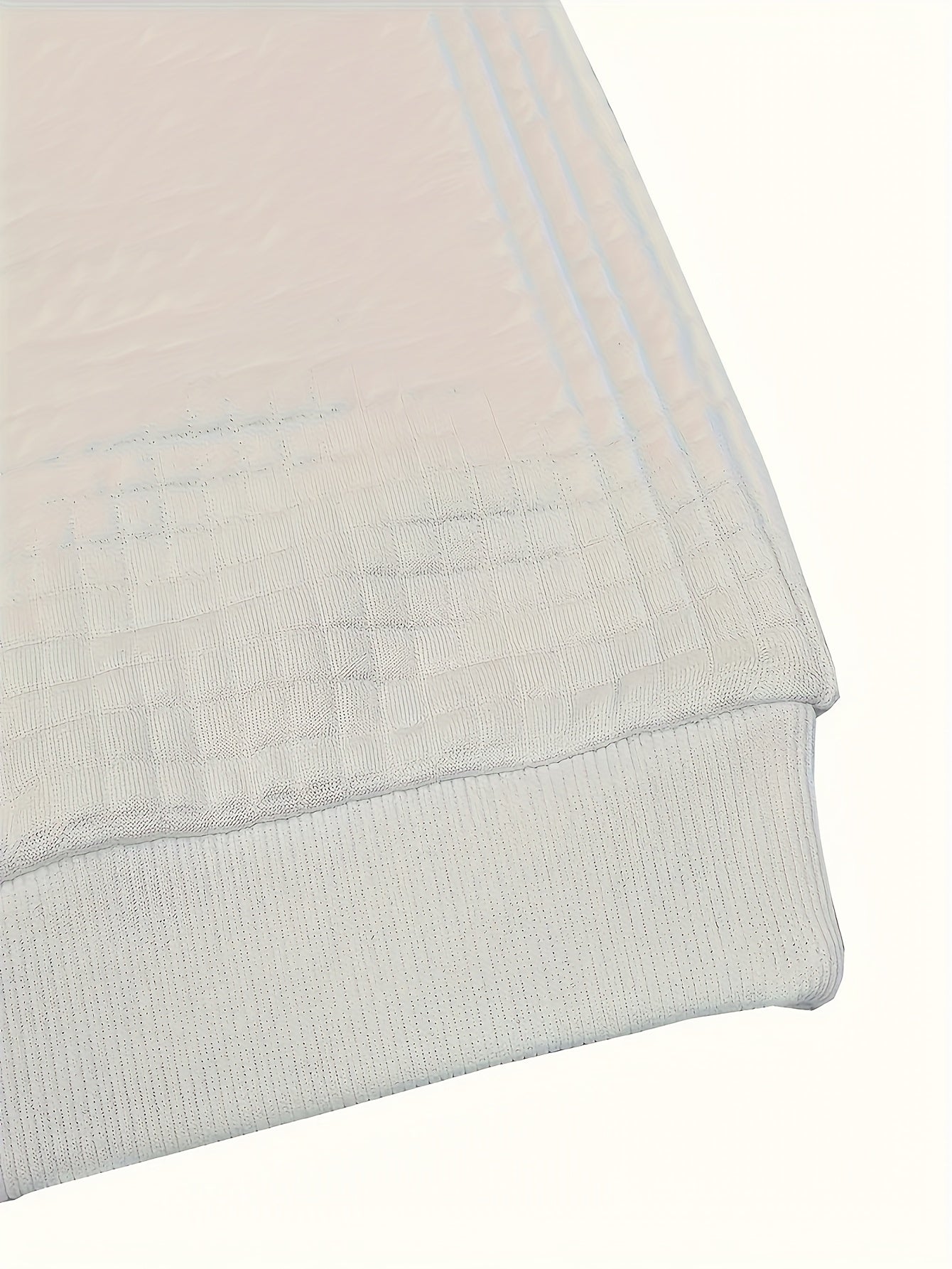 Camping Adventure Waffle Knit Sweatshirt - Tent & Campfire Print