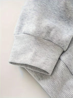 Oversized Plush Lounge Set - Warm Sweatshirt & Drawstring Pants