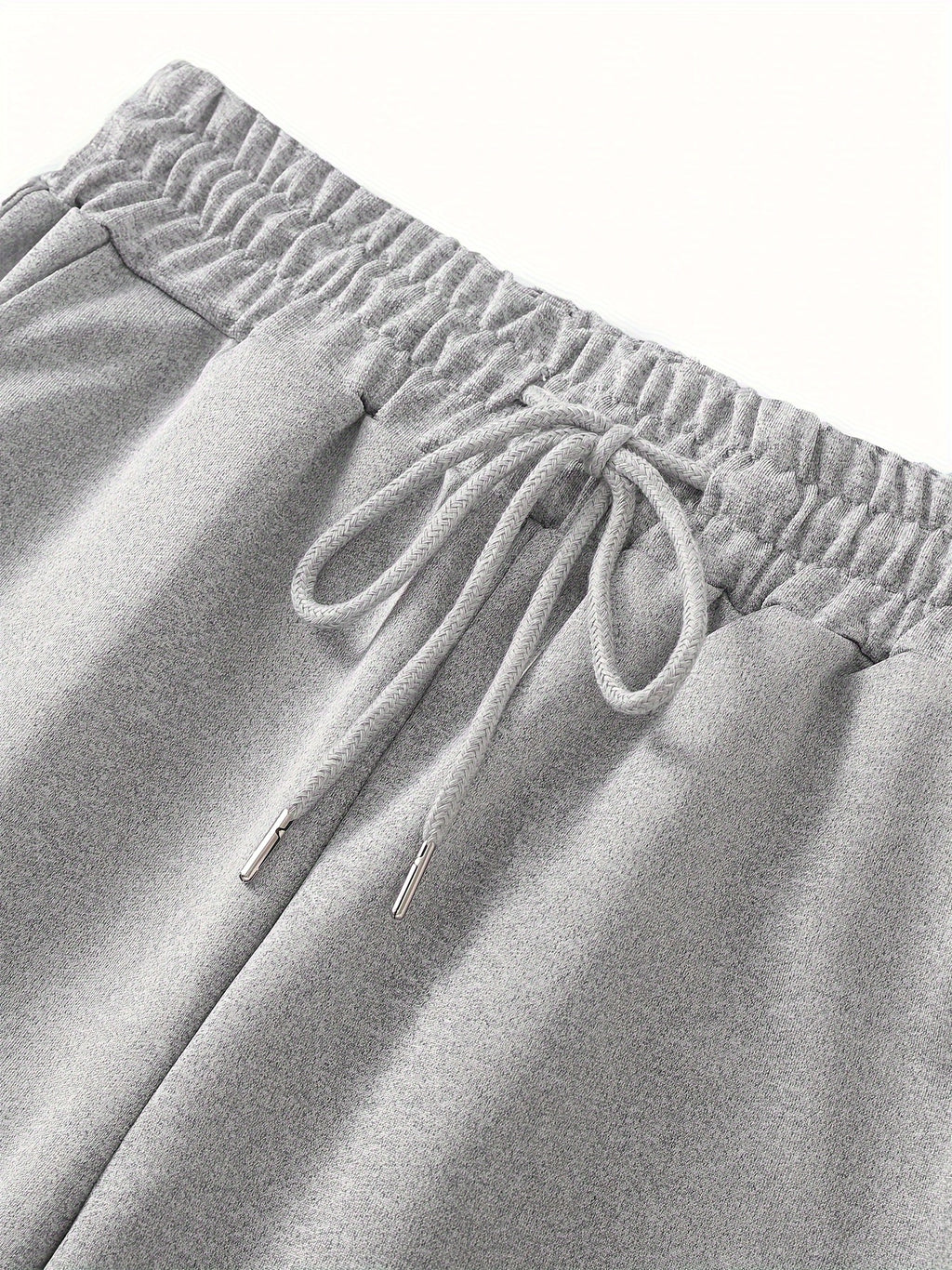 "Love" Heartbeat Graphic Joggers - Black Drawstring Pants