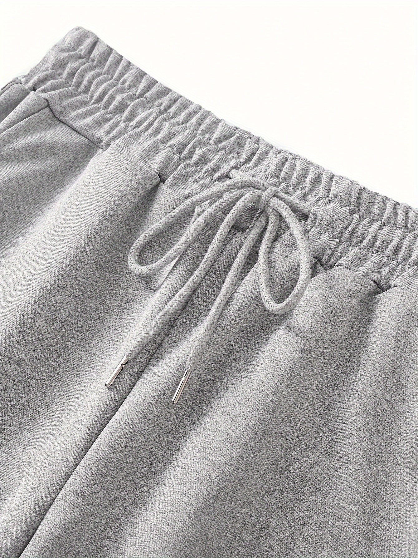 "Love" Heartbeat Graphic Joggers - Black Drawstring Pants