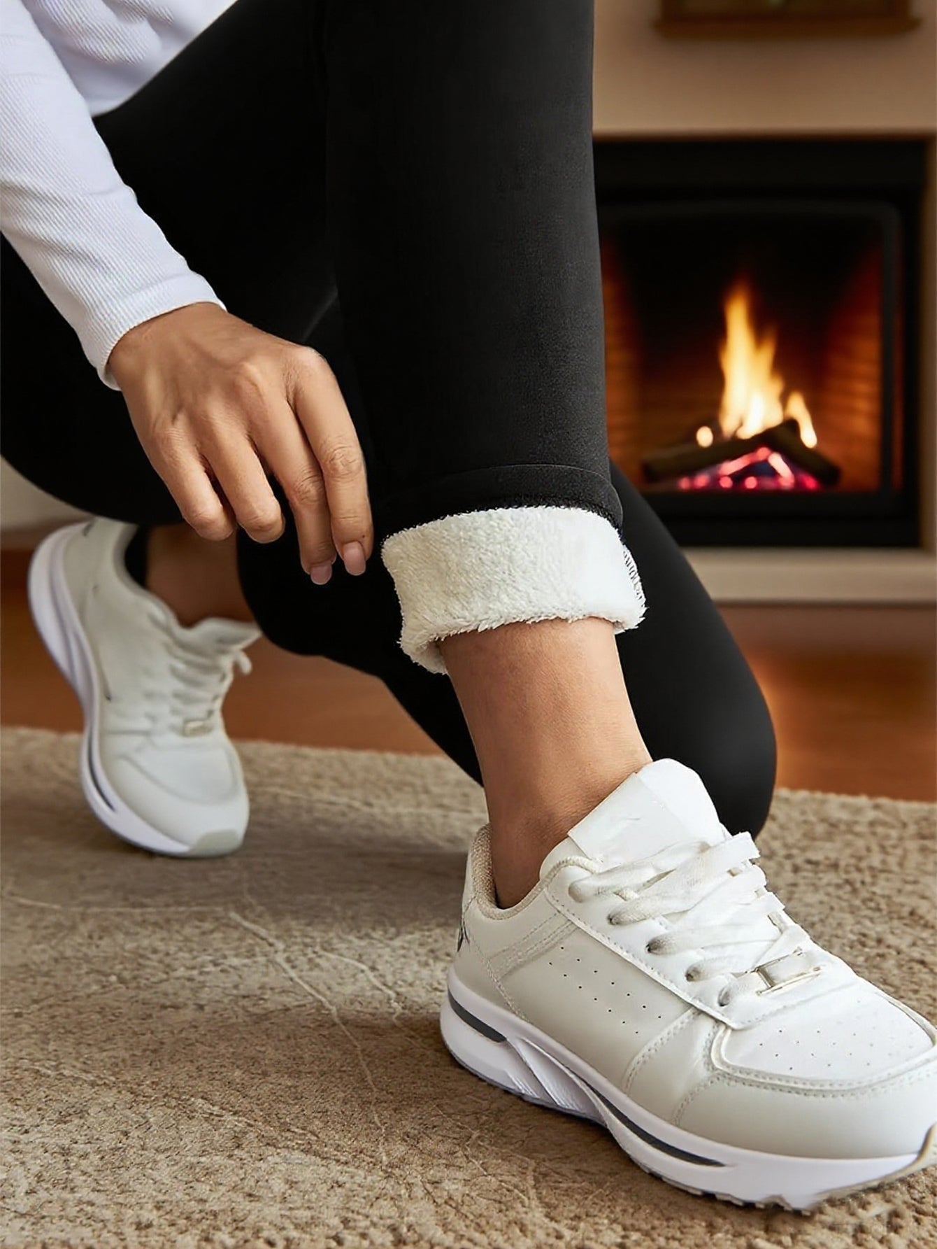 "It Wasn't Me" Funny Christmas Leggings - Fleece-Lined High Waist