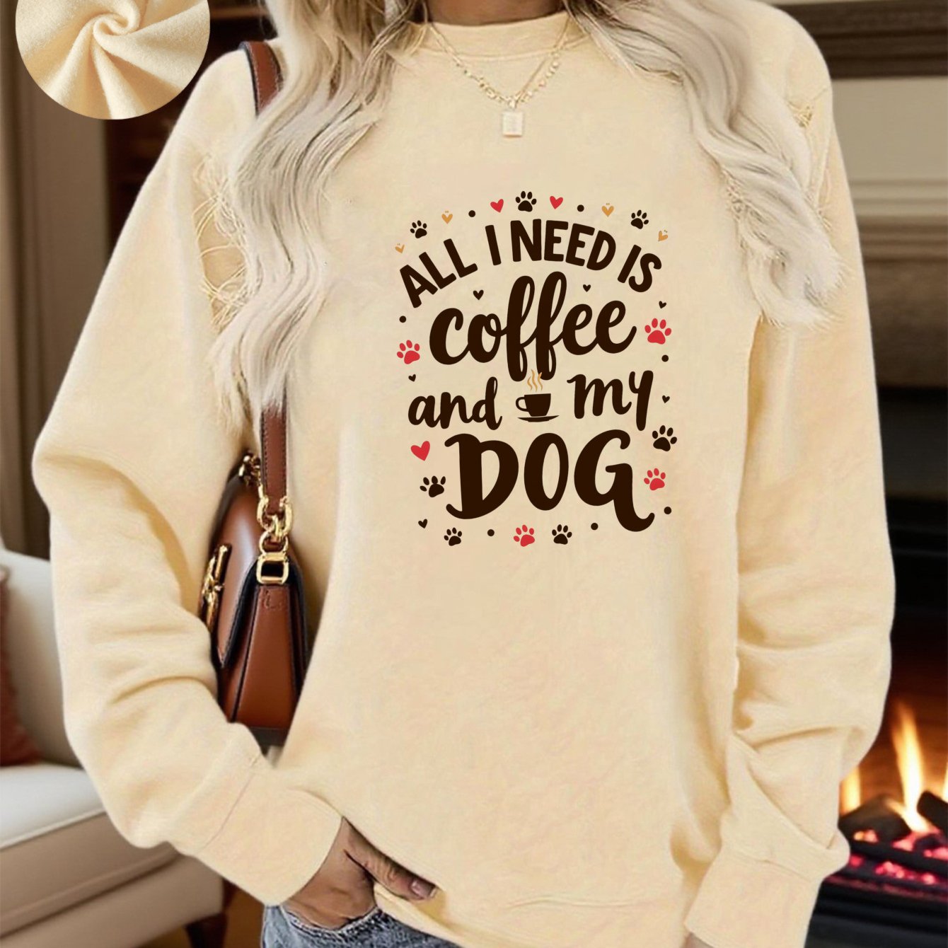 "All I Need Is Coffee & My Dog" Crewneck Sweatshirt